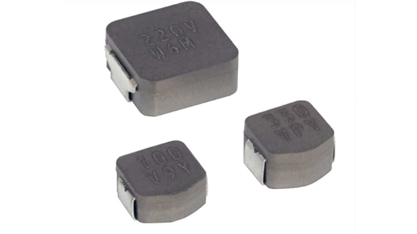 KEMET, MPLCV, 0645(3126) Shielded Wire-wound SMD Inductor with a Metal Composite Core, 10 μH ±20% Shielded 6.5A Idc