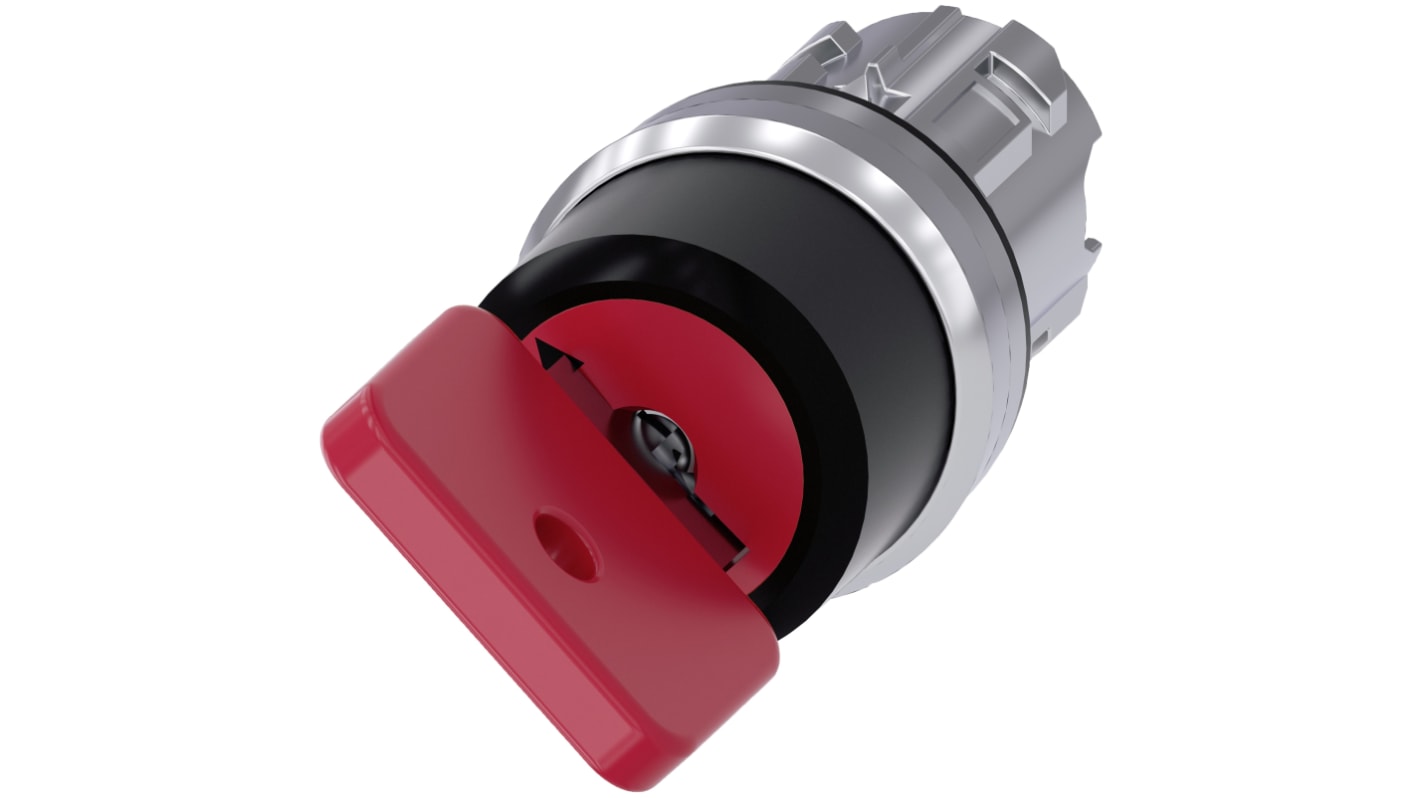 Siemens SIRIUS ACT 3SU10 2-position Key Switch Head, Momentary, 22mm Cutout