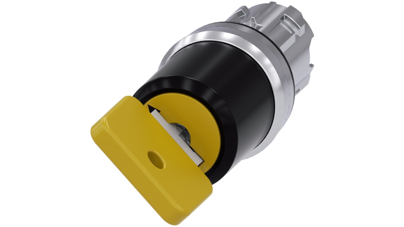 Siemens 73033钥匙开关头, Φ22mm开孔, 2档位, 闭锁型操作, 2条钥匙, IP20、 IP66、 IP67、 IP69、 IP69K, SIRIUS ACT 3SU10系列