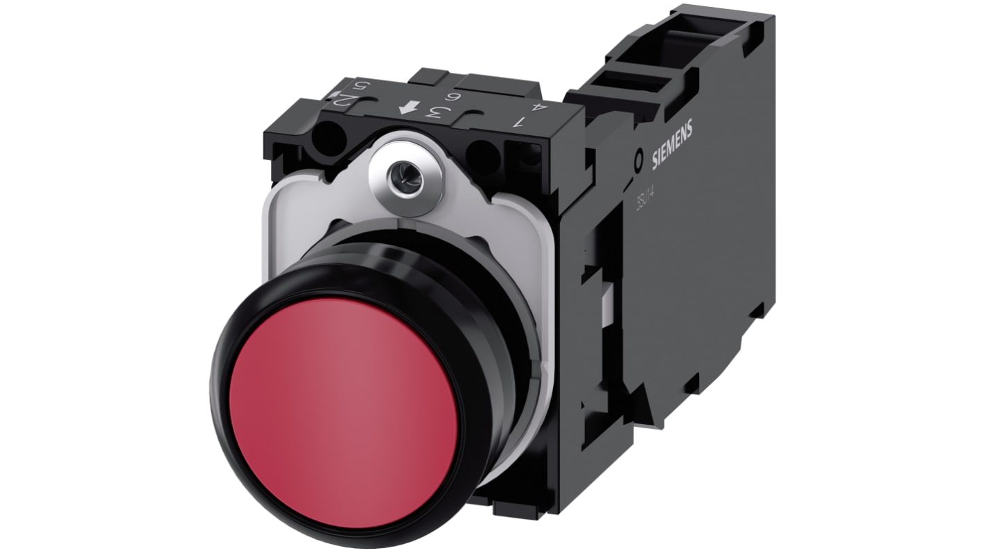 Siemens SIRIUS ACT 3SU11 Series Push Button, Panel Mount, 22mm Cutout, SPDT