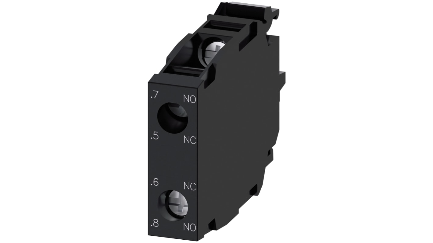 Siemens SIRIUS ACT 3SU14 Series Contact Block, 5 → 500V ac/dc, 1CO
