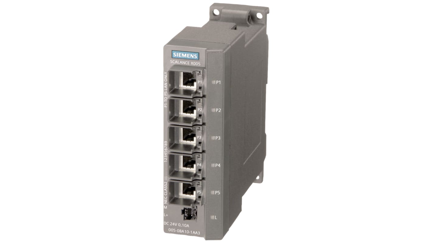 Siemens Przemysłowa sieć Ethernet 6GK5005-0BA10-1AA3