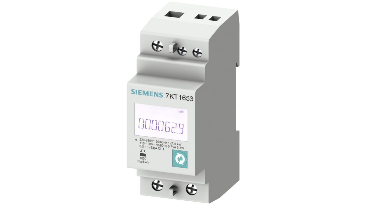 Siemens 单相数字电能表, LCD显示, SENTRON PAC1600系列