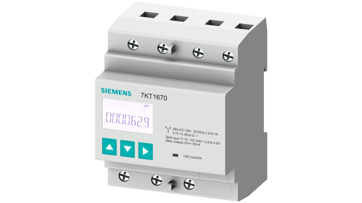 Siemens 三相数字电能表, LCD显示, SENTRON PAC1600系列