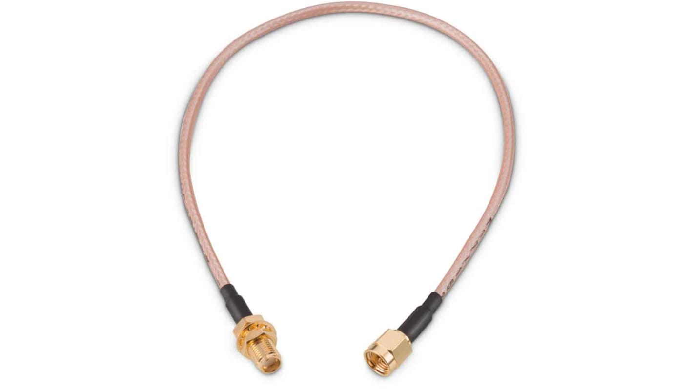 Wurth Elektronik Male SMA to Female SMA Coaxial Cable, 152.4mm, RG316 Coaxial, Terminated