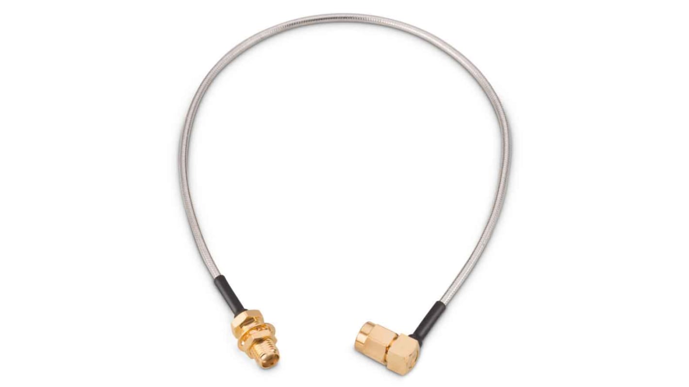 Cable coaxial Wurth Elektronik, 50 Ω, con. A: SMA, Macho, con. B: SMA, Hembra, long. 152.4mm Blanco