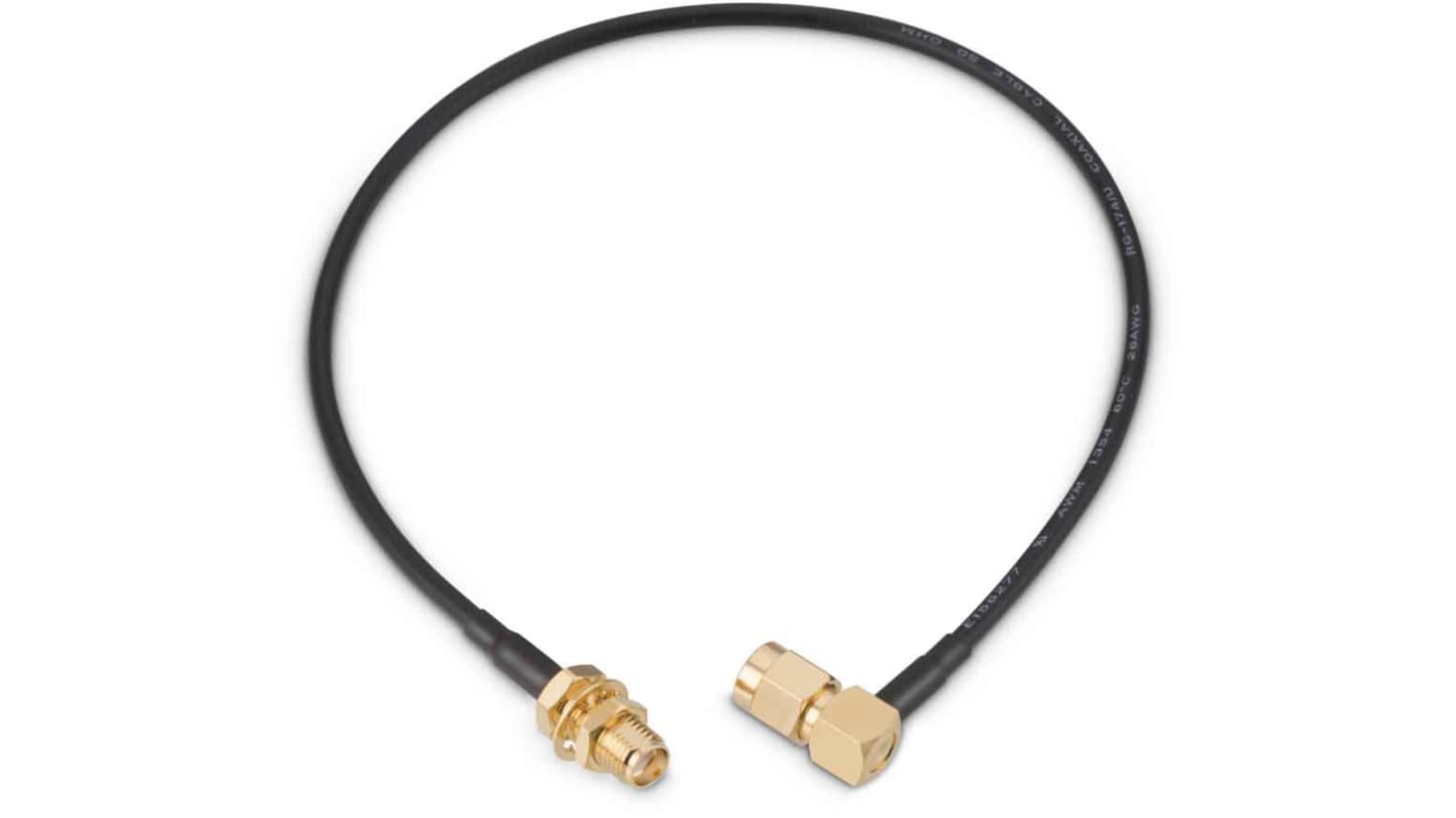 Wurth Elektronik Male SMA to Female SMA Coaxial Cable, 304.8mm, RG174 Coaxial, Terminated