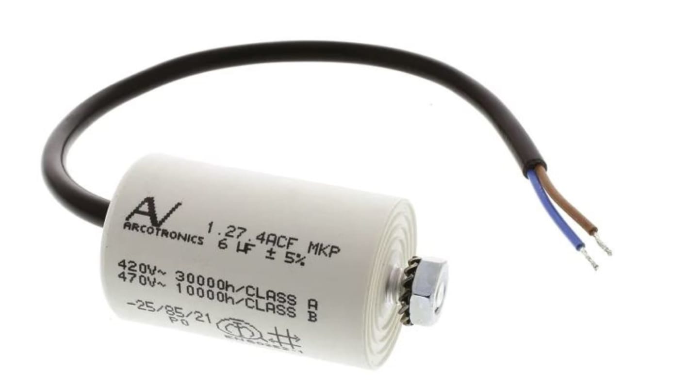 KEMET C27 Polypropylene Film Capacitor, 470V ac, ±5%, 3μF, Through Hole