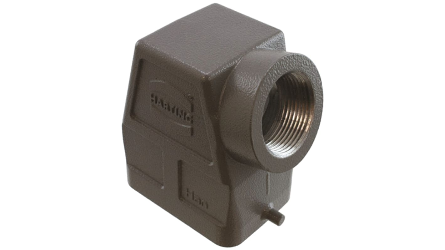 HARTING Han B Heavy Duty Power Connector Hood, Side Entry