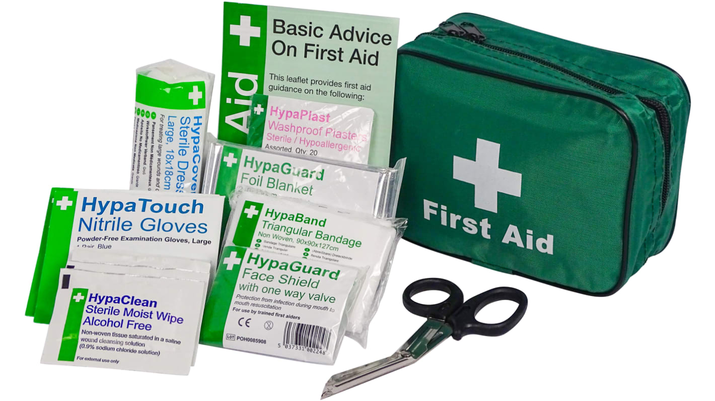 RS PRO First Aid Kit for 1 Person/People, Carrying Case