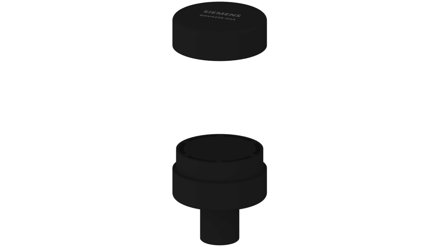 Csatlakozóelem, Fekete burkolat, alsó rész Ø: 50mm