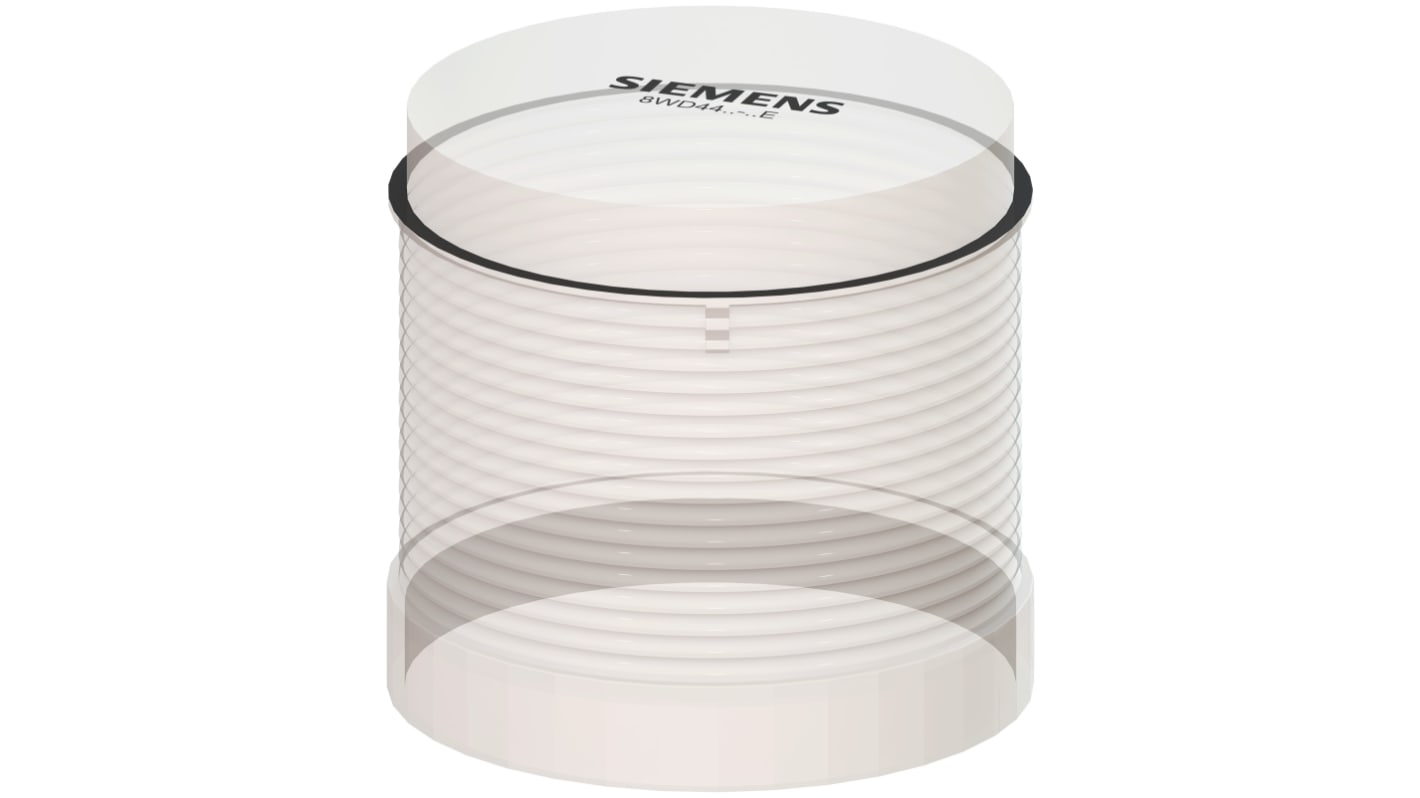 Elemento luminoso Siemens 8WD44, LED, Transparente, Ø 70mm, alim. 24 V ac/dc