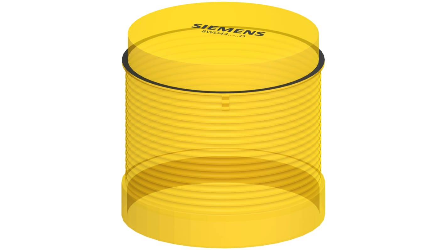 Elemento luminoso Siemens 8WD44 intermitente, Xenón, Amarillo, Ø 70mm, alim. 24 V dc