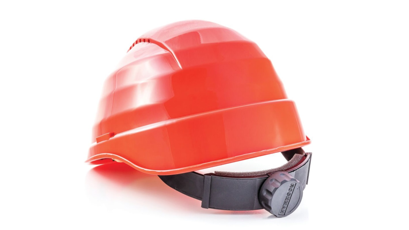 Alpha Solway Rockman Red Safety Helmet, Ventilated