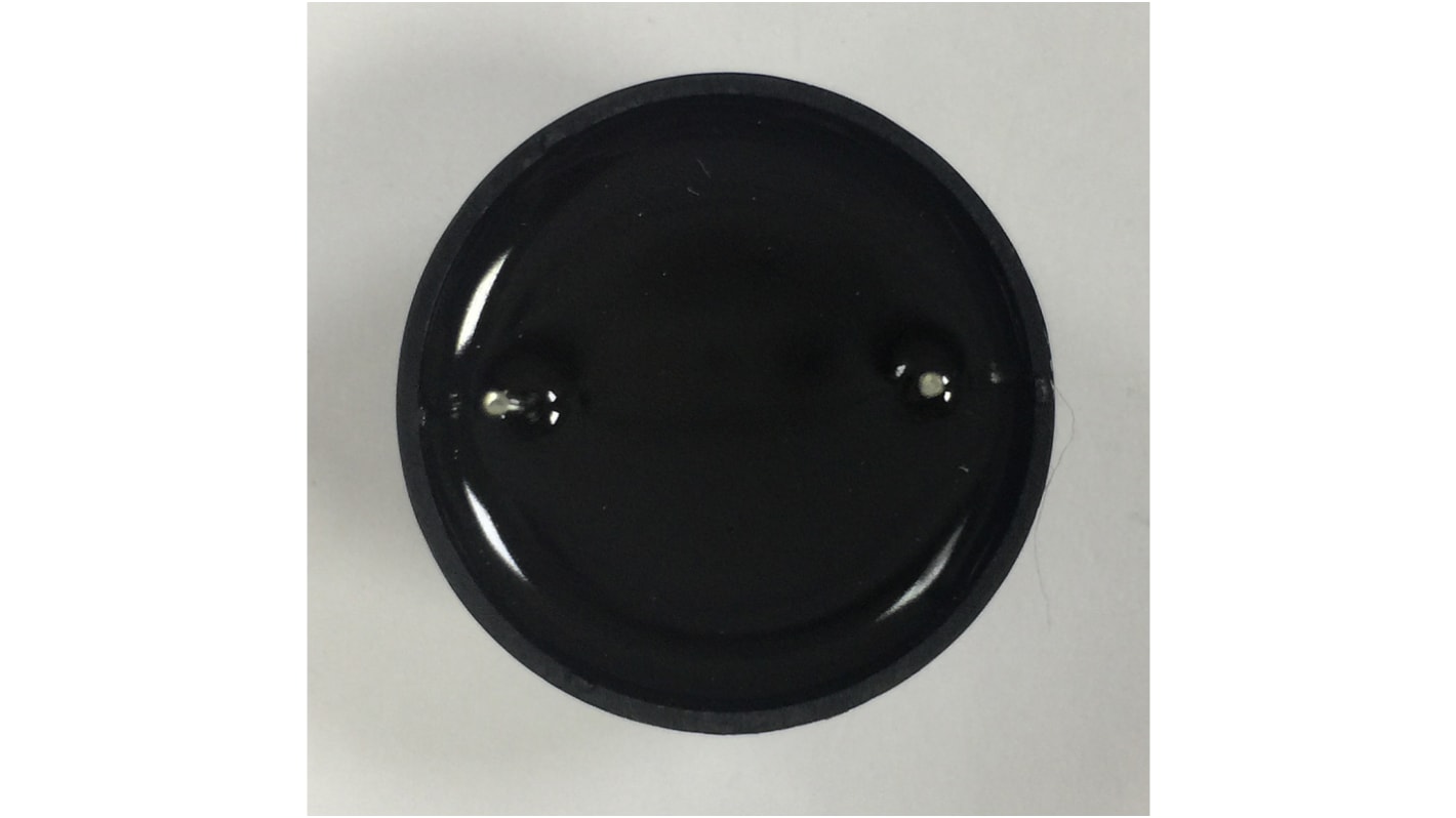 RS PRO 91dB Through Hole Continuous Piezo Buzzer, 24 (Dia.) x 17.5mm, 8V dc Min, 18V dc Max