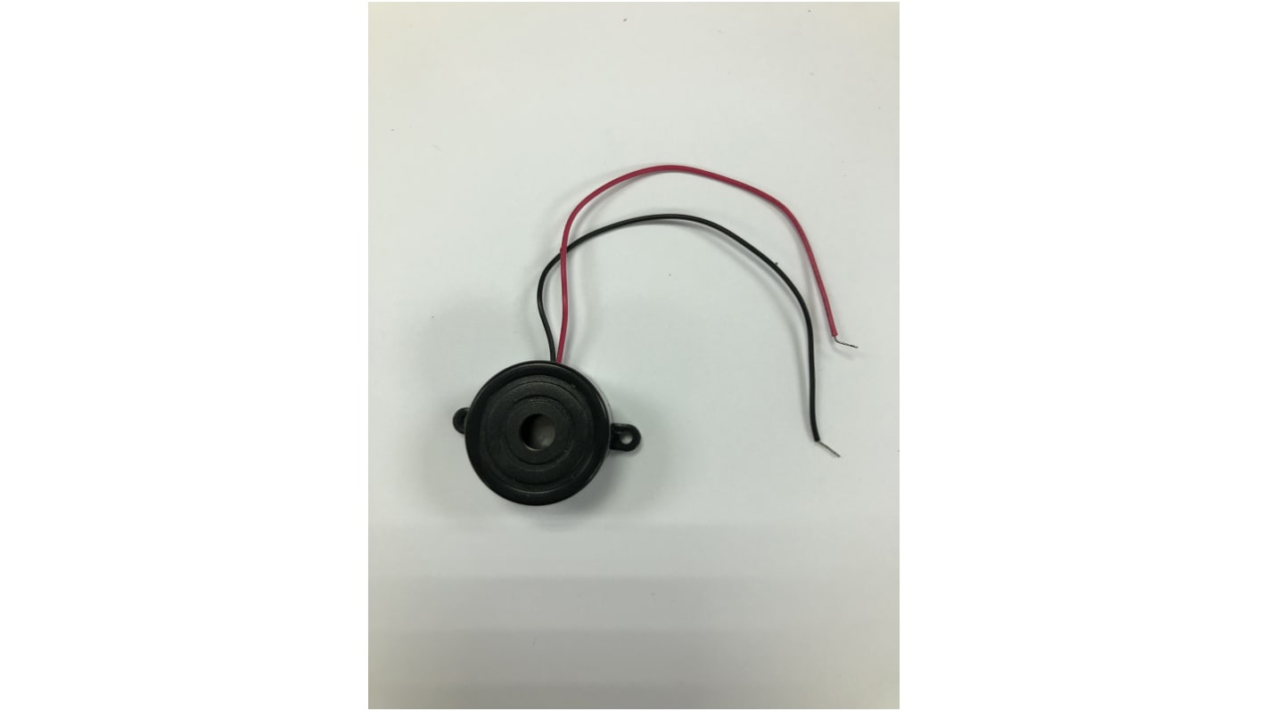 RS PRO 連続 圧電ブザー, 3.1kHz, 73dB, スクリューマウント