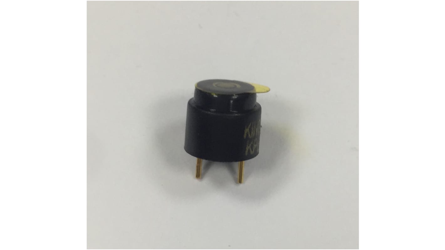 RS PRO 75dB Through Hole Piezo Buzzer, 9.0 (Dia.) x H8.0mm, 30V Max