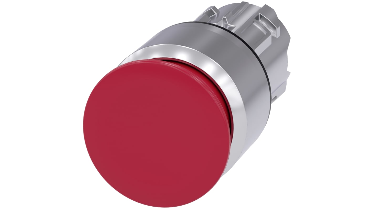 Siemens SIRIUS ACT 3SU10 Series Red Latching Push Button, 22mm Cutout, IP66, IP67, IP69K