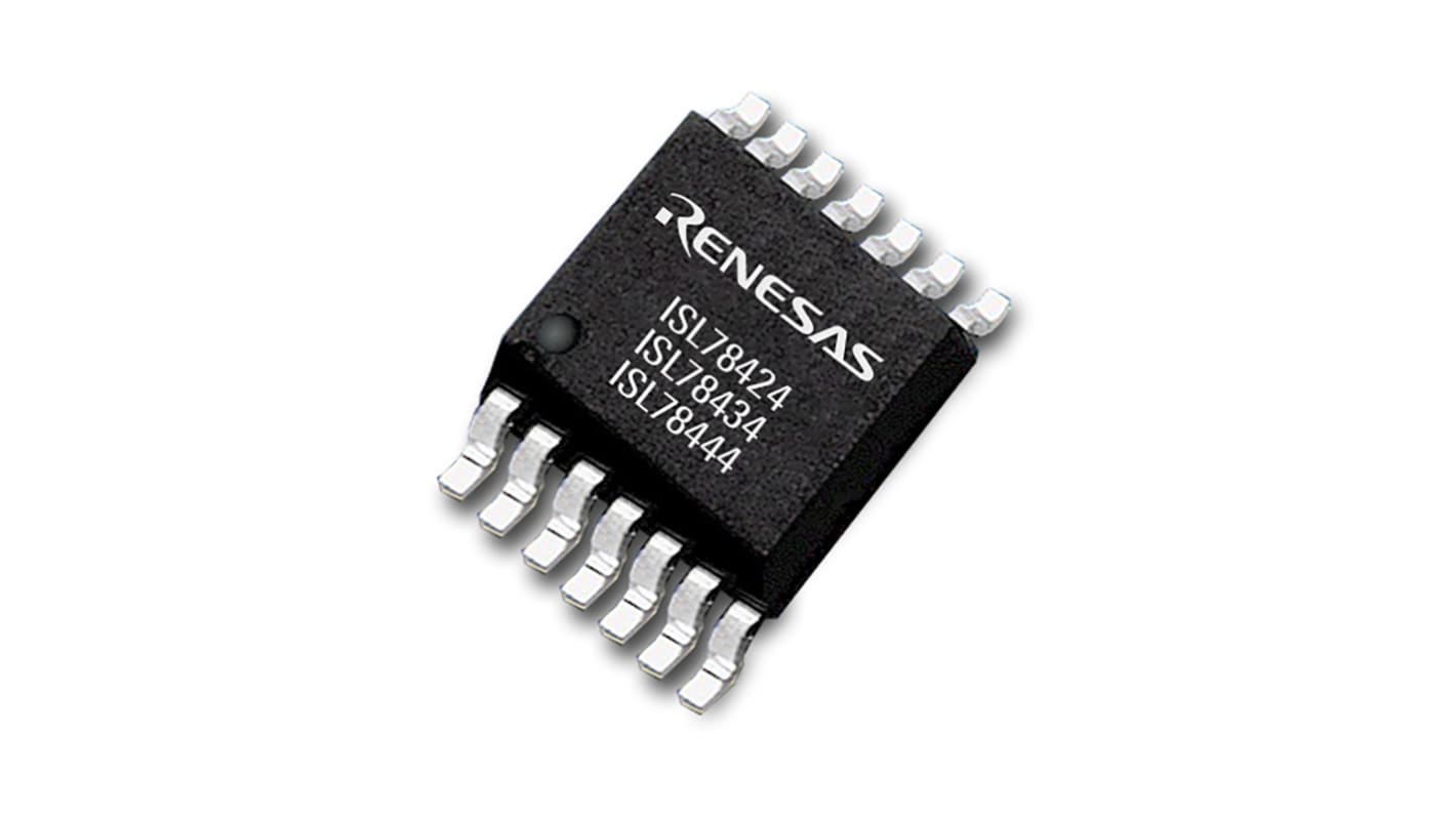 Renesas Electronics Motor Driver IC ISL78434AVEZ-T7A, HTSSOP, 14-Pin, 3 (Source) A, 4 (Sink) A, 18 V, ISL78434