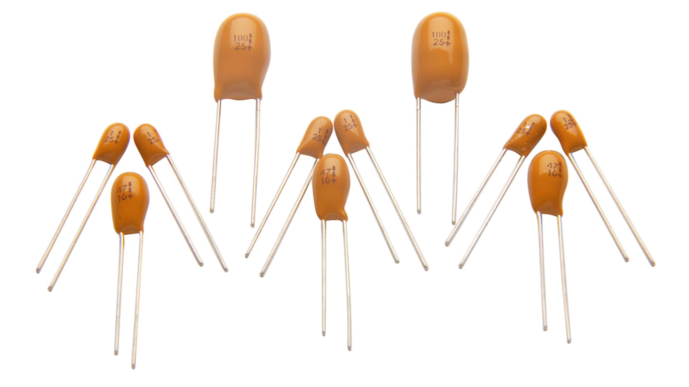 RS PRO 10μF Electrolytic Tantalum Electrolytic Capacitor 10V dc