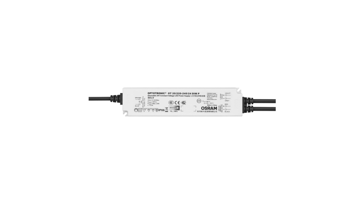 Driver LED Osram, IN: 220 V, OUT: 42V, 500mA, 29.4W, regulable