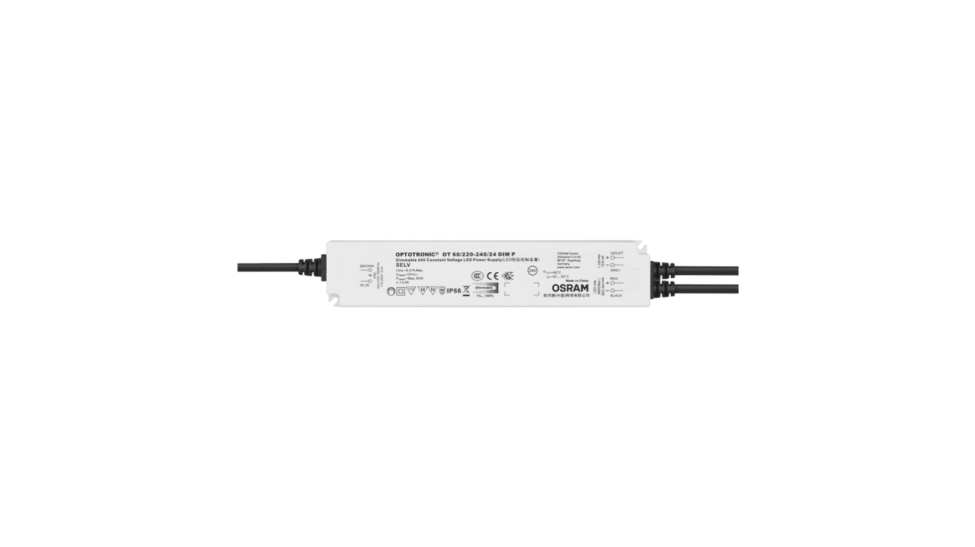 Osram 29.4W LED驱动电源, 输出42V 500mA, 可调光