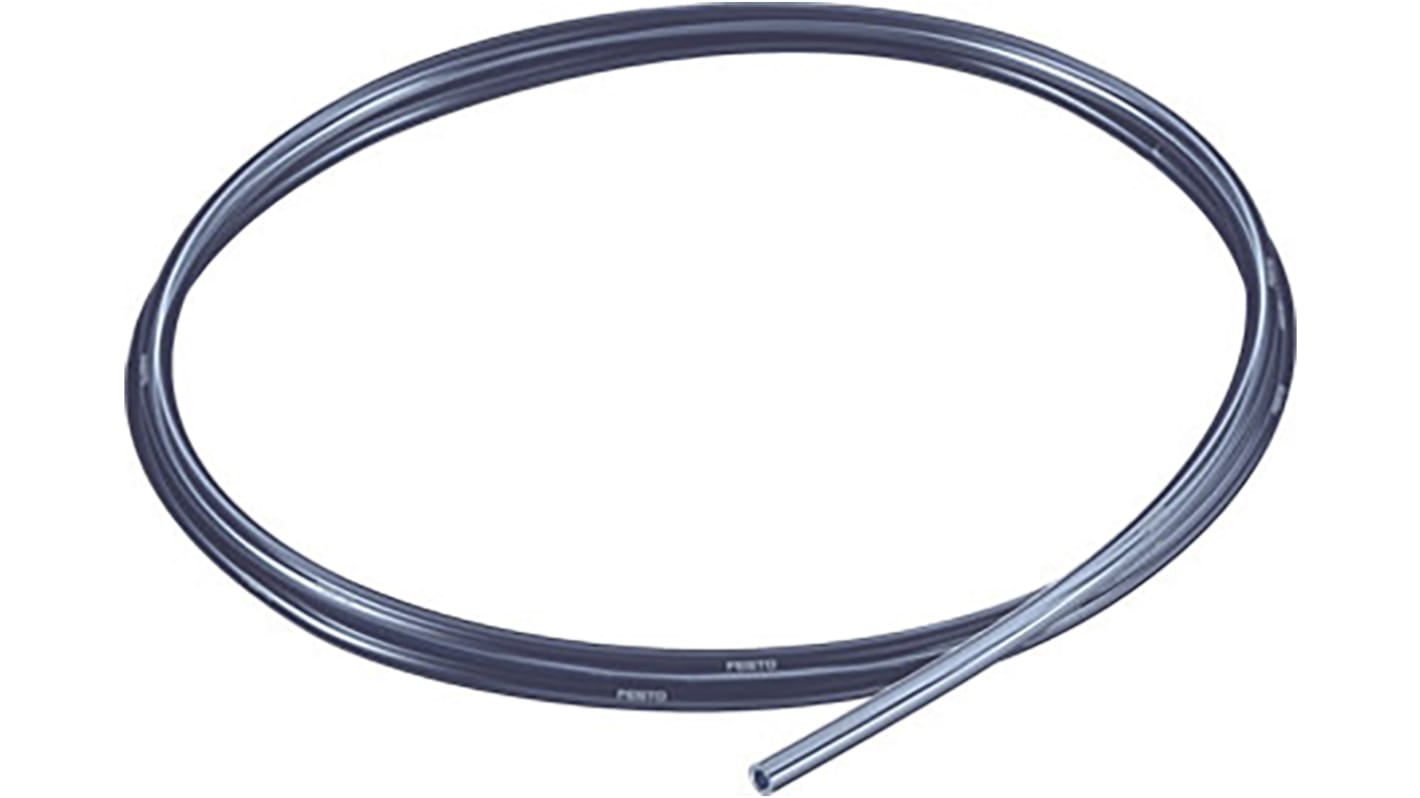 Festo Compressed Air Pipe Black Polyurethane 4mm x 50m PUN-H-T Series, 8048673
