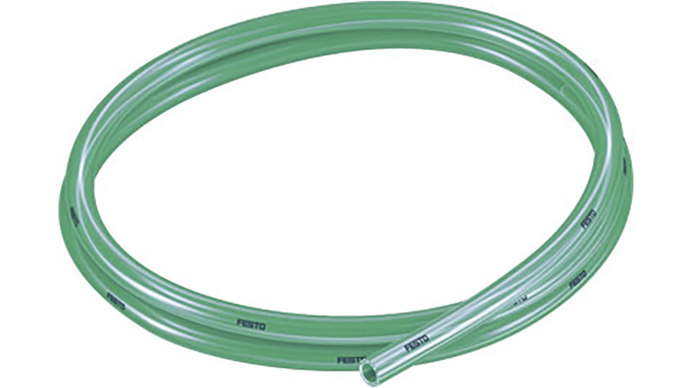 Festo Compressed Air Pipe Green Polyurethane 8mm x 50m PUN-H-T Series, 8048697