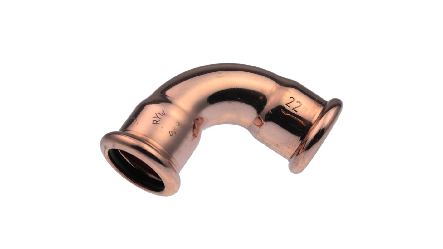 Copper Pipe Fitting, Push Fit Elbow for 15mm pipe