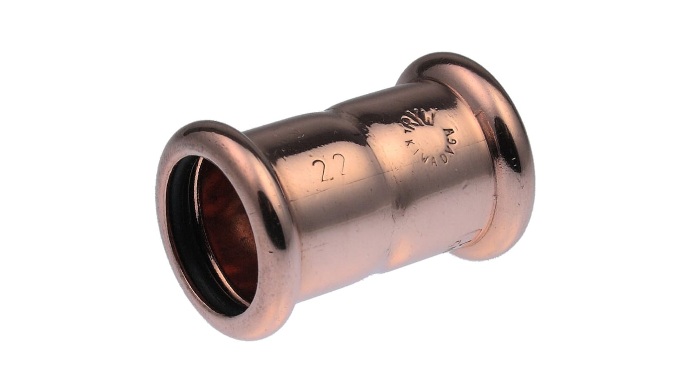 Copper Pipe Fitting, Push Fit Straight Coupler for 22mm pipe