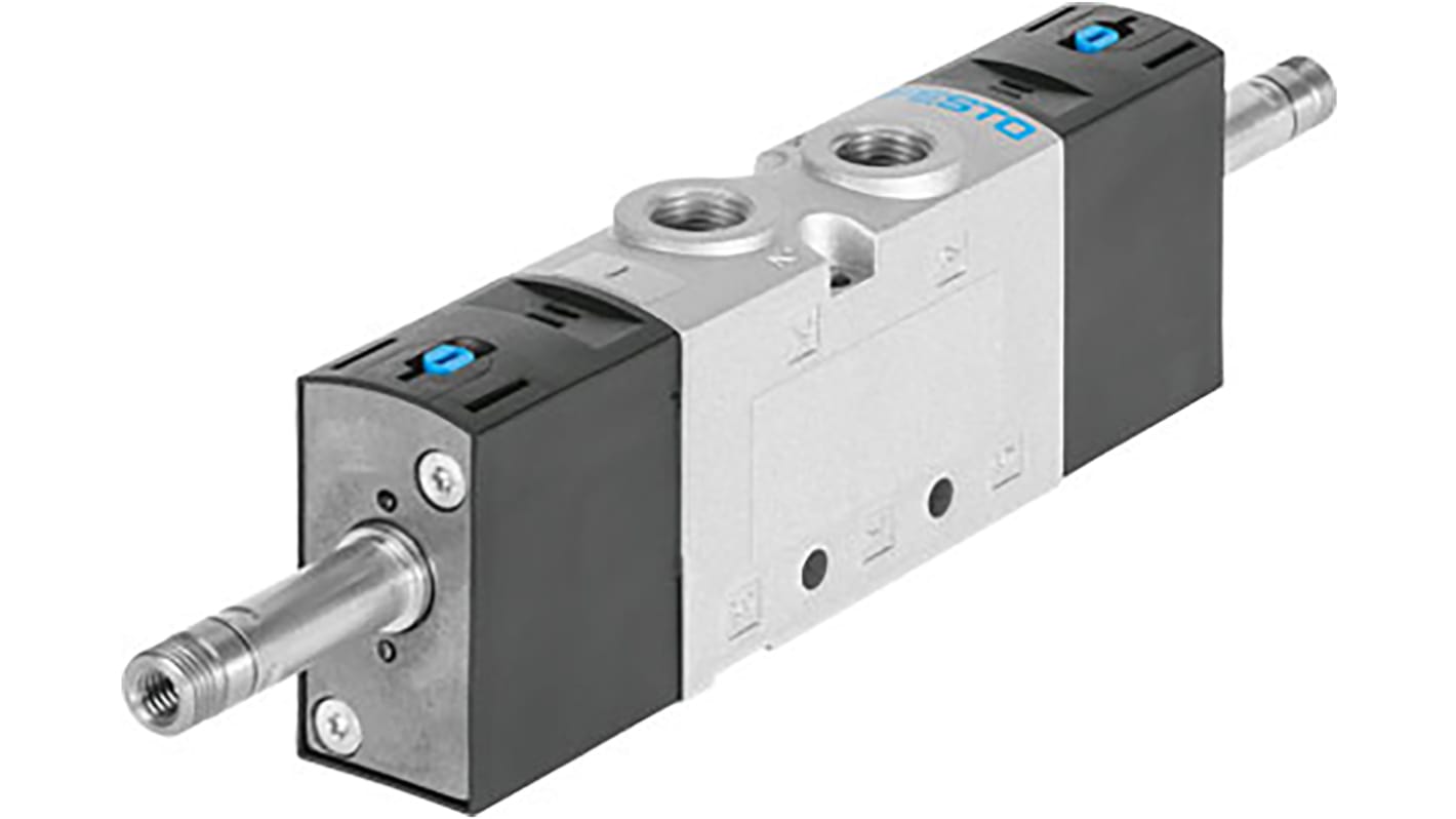 Festo Pneumatiske solenoidventiler, serie VUVS, G 1/4, 5/2, Magnet, Inline, 1000l/min