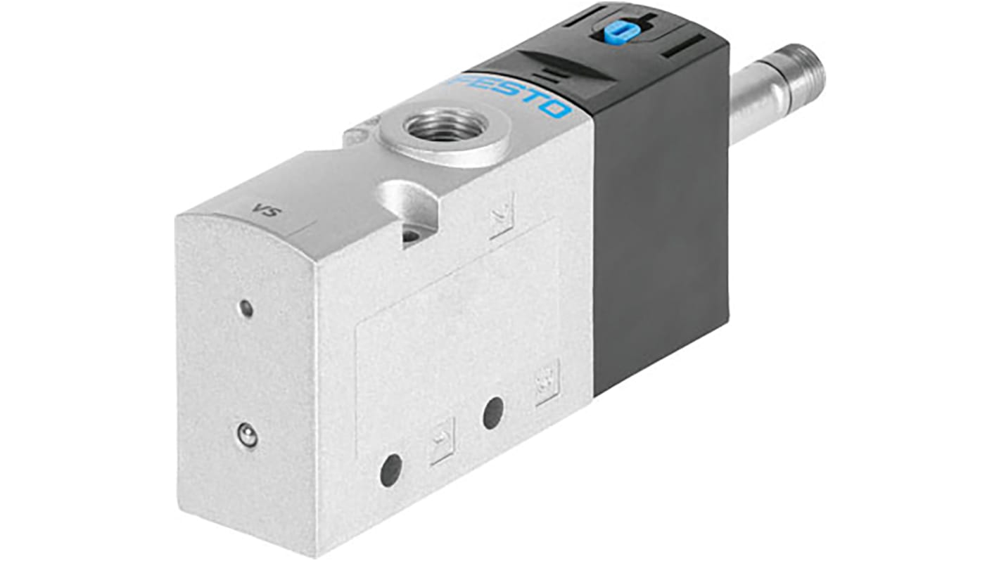 Festo 3/2 Pneumatic Solenoid Valve - Solenoid G 3/8 VUVS Series, 8036672