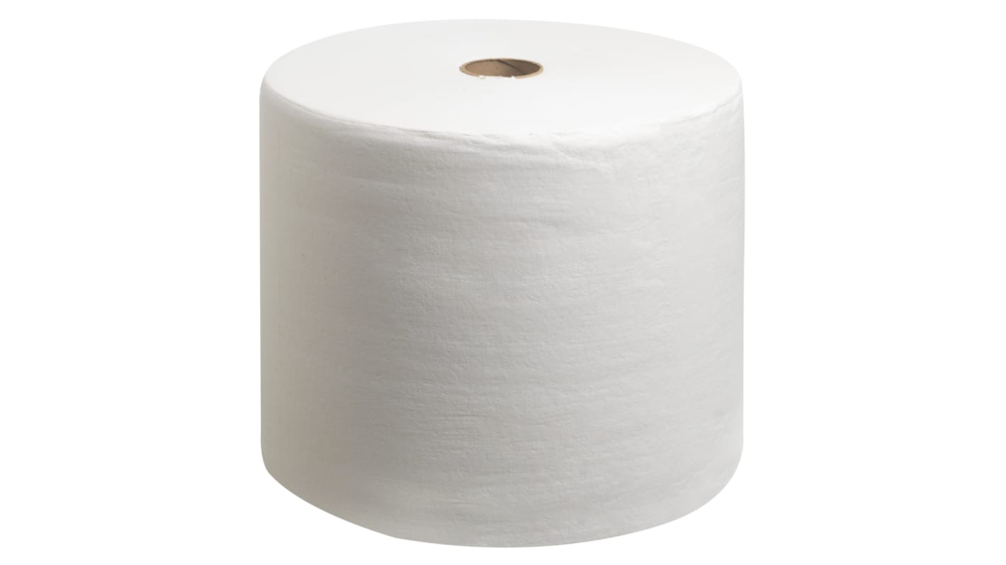 Kimberly Clark WypAll L40+ Power Clean (7452) Rolled White Paper Towel, 750 Sheets