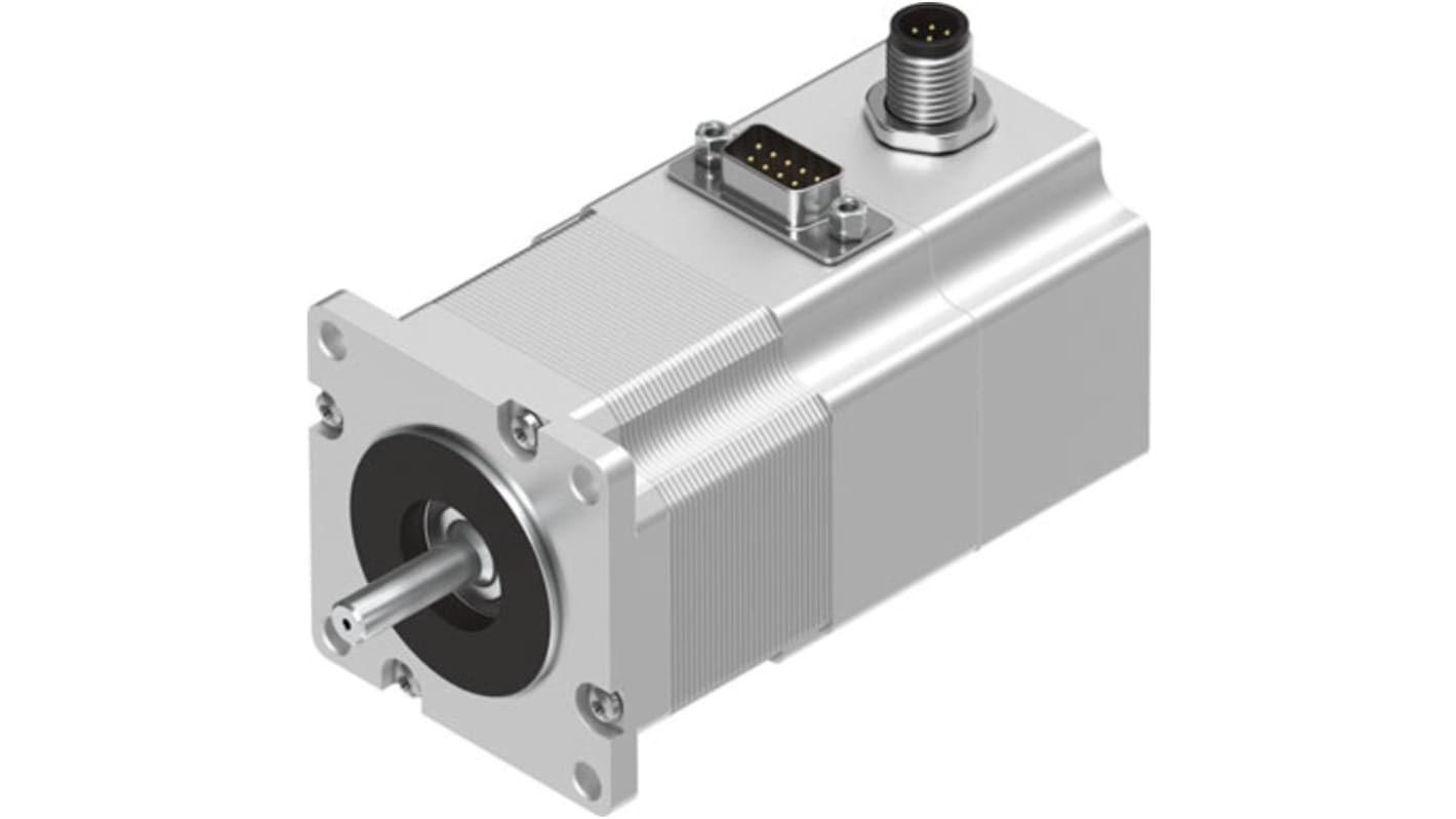 Festo EMMS-ST Series Hybrid Stepper Motor, 0.8Nm Torque, 48 V, 1.8°, 6.35mm Shaft