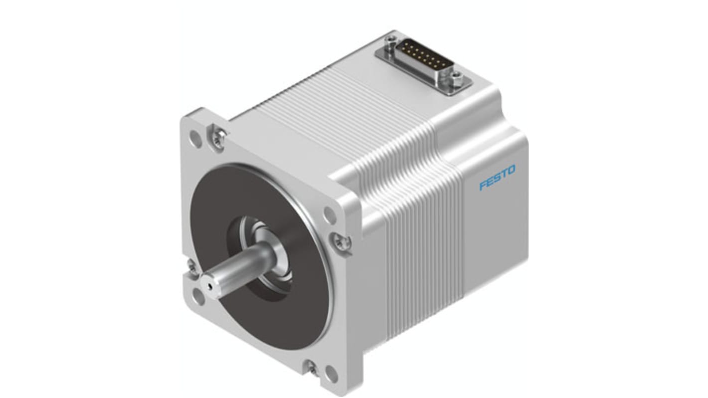 Festo EMMS-ST Series Hybrid Stepper Motor, 48 V, 1.8°, 11mm Shaft