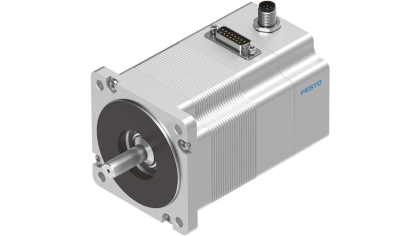 Festo EMMS-ST Series Hybrid Stepper Motor, 2.5Nm Torque, 48 V, 1.8°, 11mm Shaft