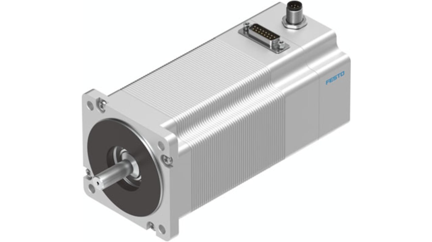 Festo EMMS-ST Series Hybrid Stepper Motor, 9.3Nm Torque, 48 V, 1.8°, 11mm Shaft