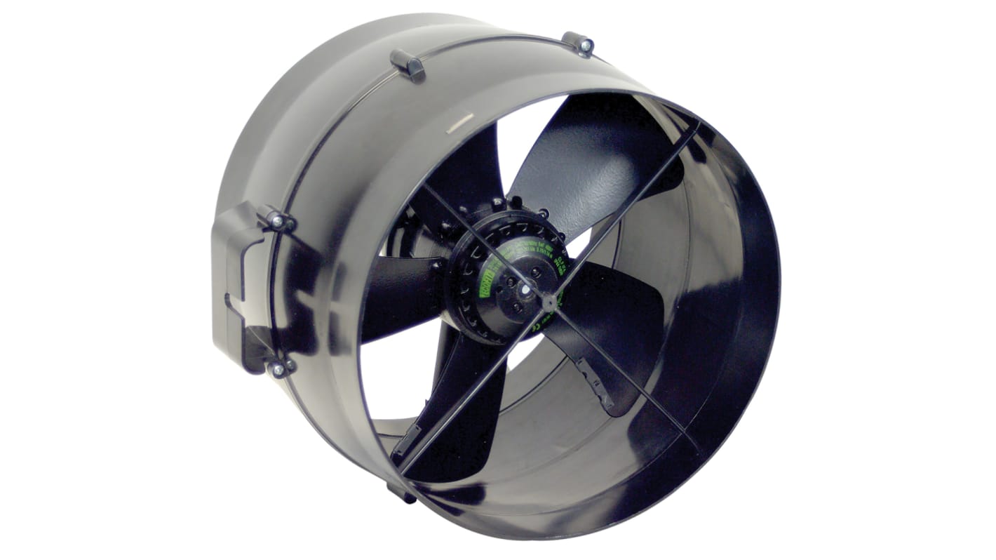 Fantech MINITUBE Series Axial Fan, 230 V ac, AC Operation, 46W, 250mA Max, IP44, 147 x 165mm