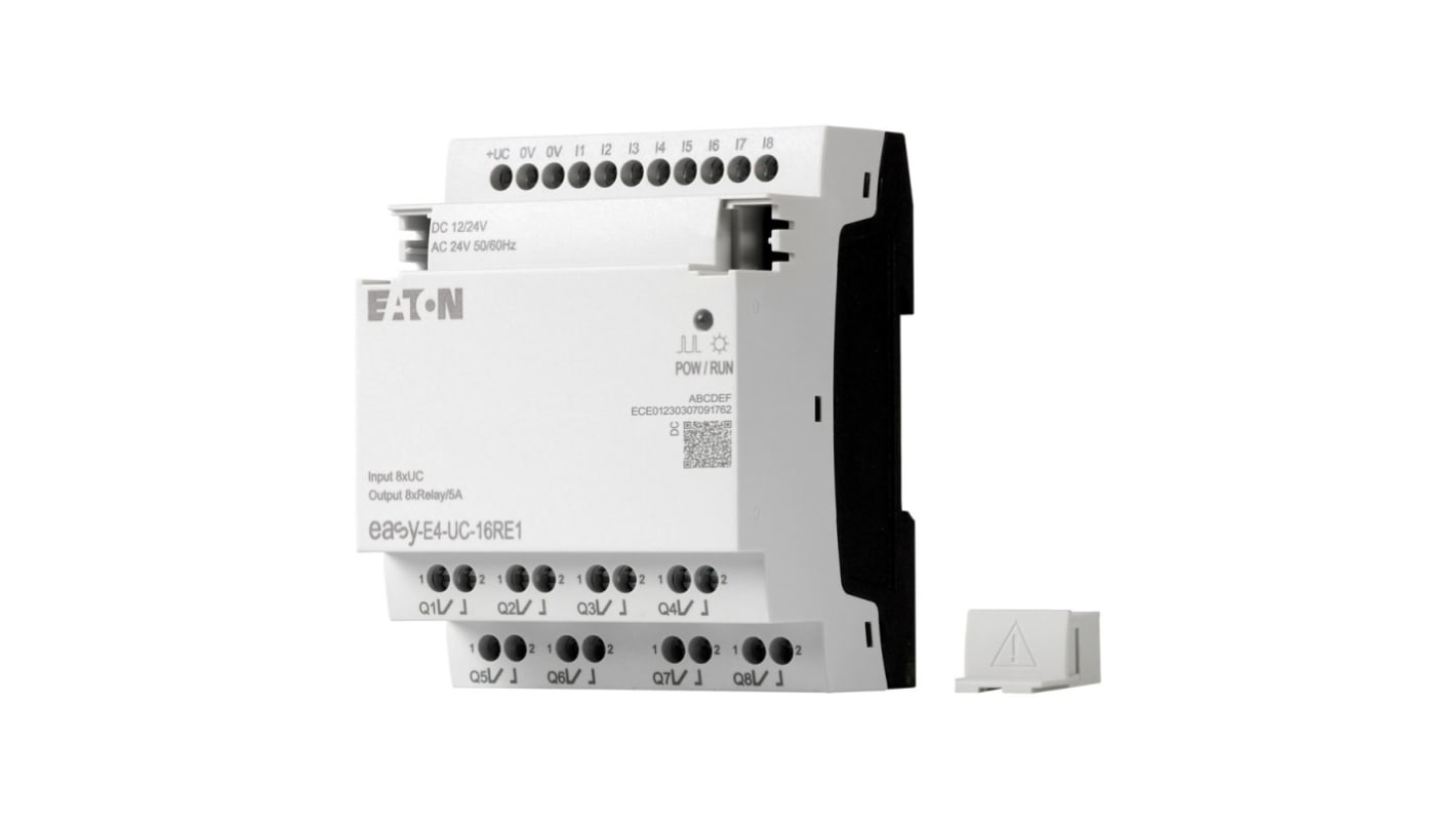 Eaton EasyE4 Series Logic Module, 12 V dc, 24 V dc Supply, Relay Output, 8-Input, Digital Input