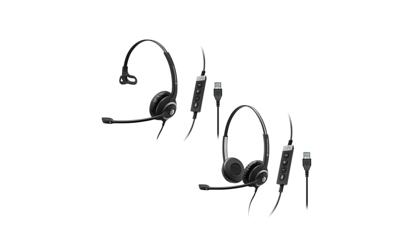 Sennheiser Circle SC 200 On-Ear-Headset USB A Schwarz Verdrahtet 1m