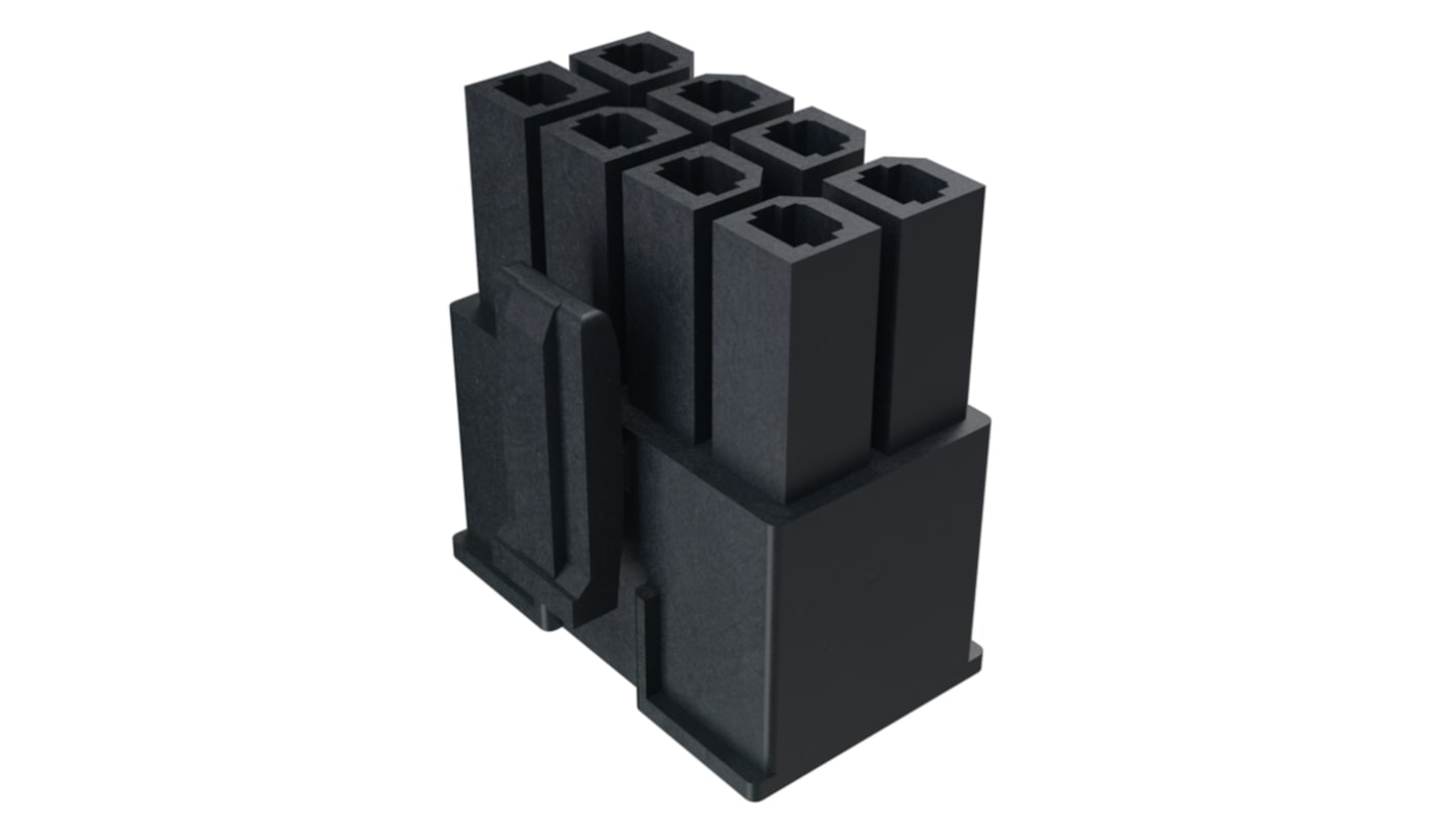 Amphenol Communications Solutions, Minitek Pwr Male Connector Housing, 5.7mm Pitch, 2 Way, 2 Row