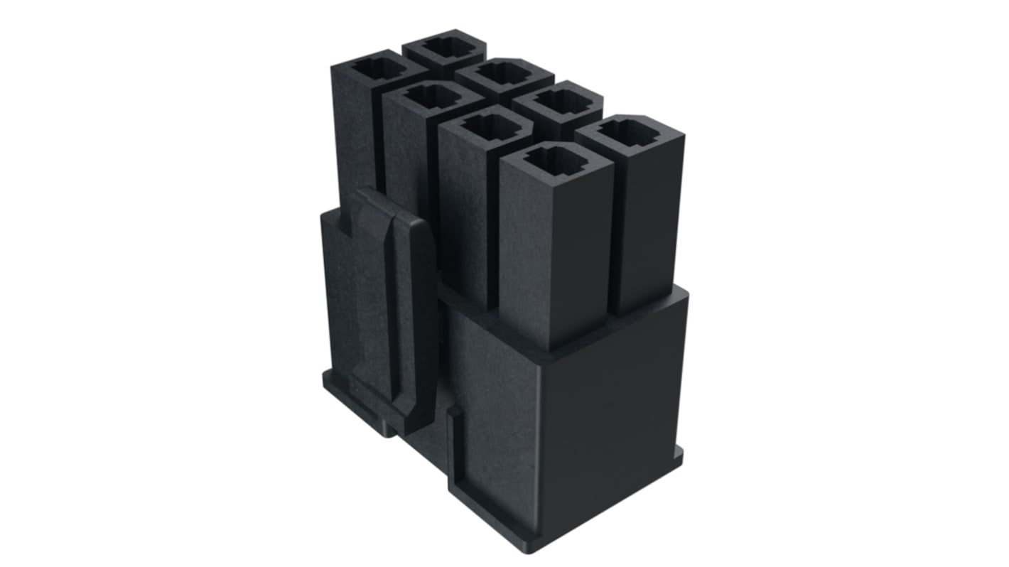 Amphenol Communications Solutions, Minitek Male Connector Housing, 5.7mm Pitch, 8 Way, 2 Row