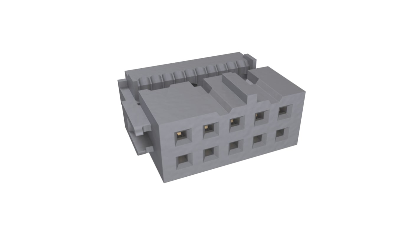 Amphenol Communications Solutions 10-Way IDC Connector Socket for Cable Mount, 2-Row