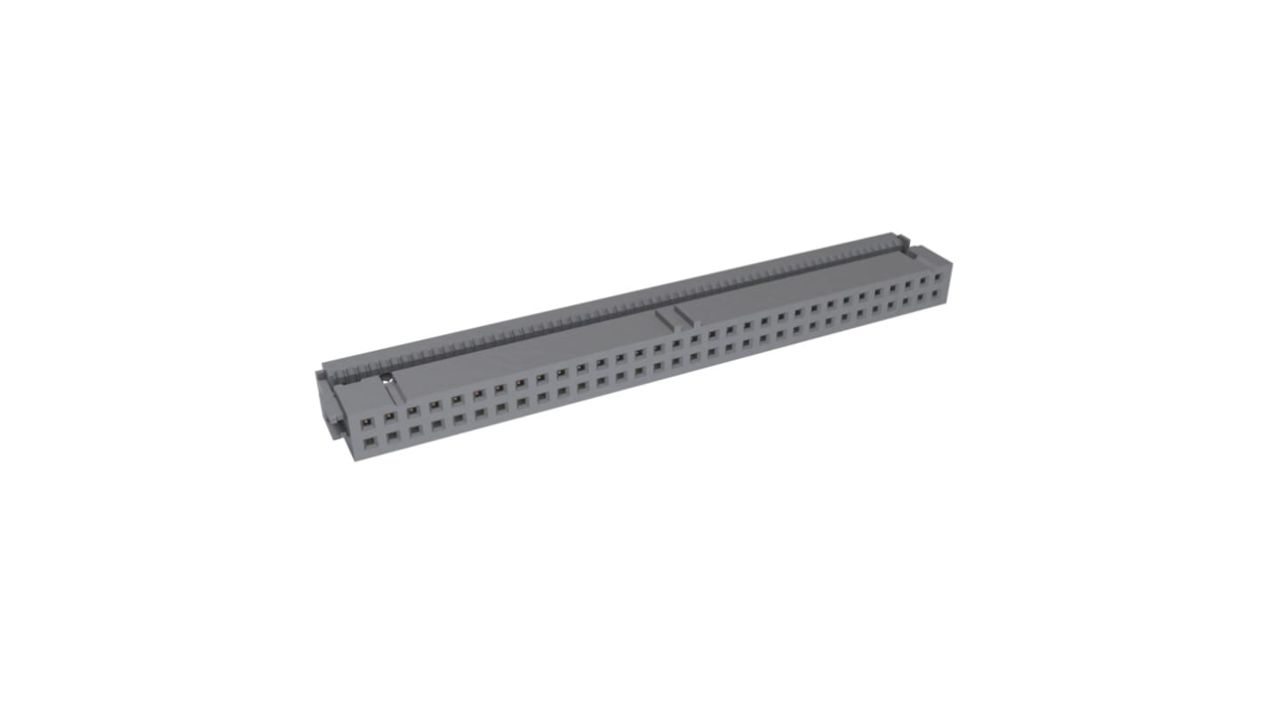 Amphenol Communications Solutions IDC连接器, 母座, 64p, 2.54mm间距, 2排, Quickie系列