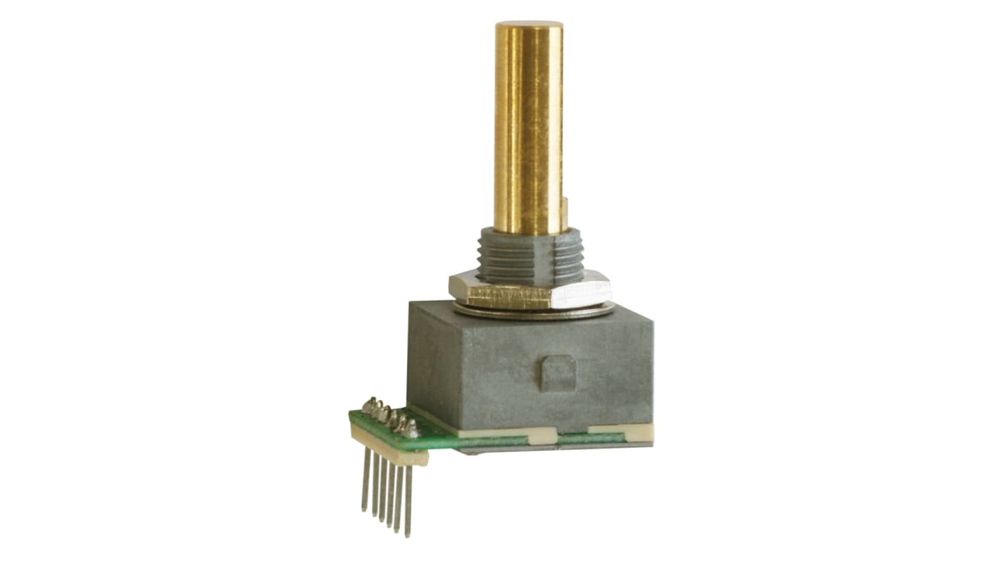 Nidec Components 5V dc 25 Pulse Optical Encoder with a 6 mm Flat Shaft, Through Hole, Wire Lead