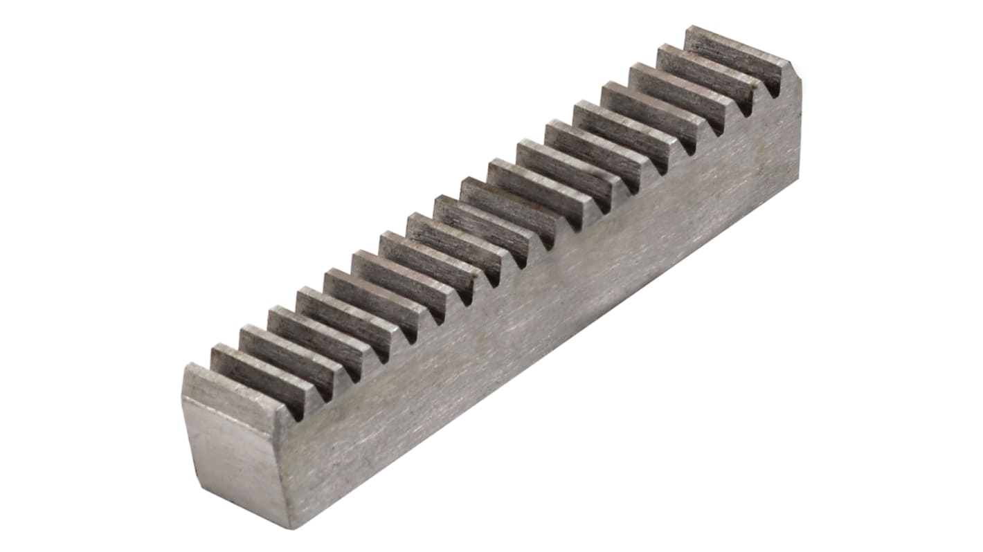 RS PRO 1.5 Steel Gear Rack, 500mm Long , 17mm Face Width
