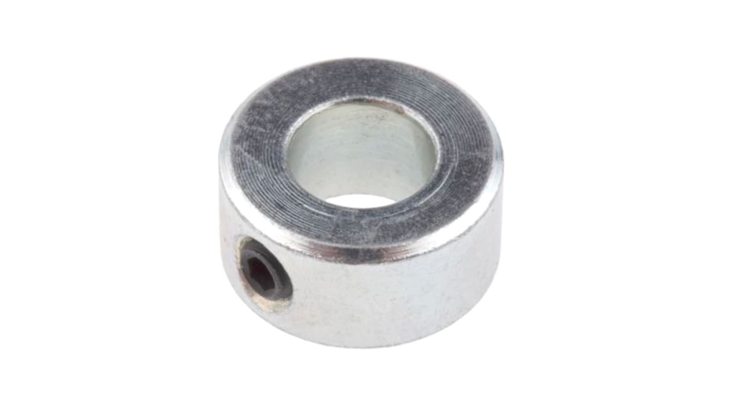 RS PRO Shaft Collar, One Piece, Set Screw, Bore 13mm, OD 22mm, W 12mm, Steel