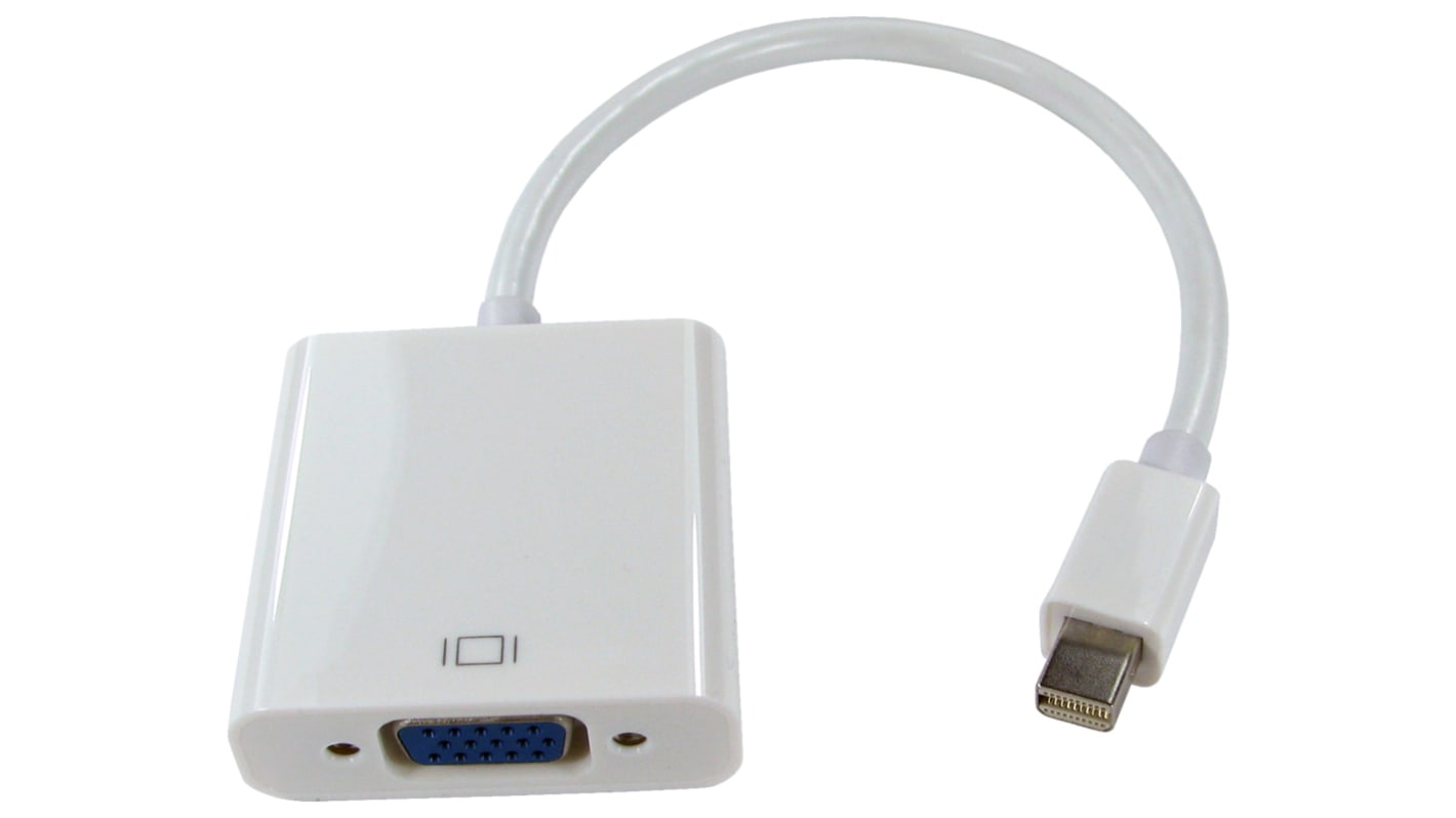 RS PRO Male Mini DisplayPort to Female VGA  Cable, 150mm