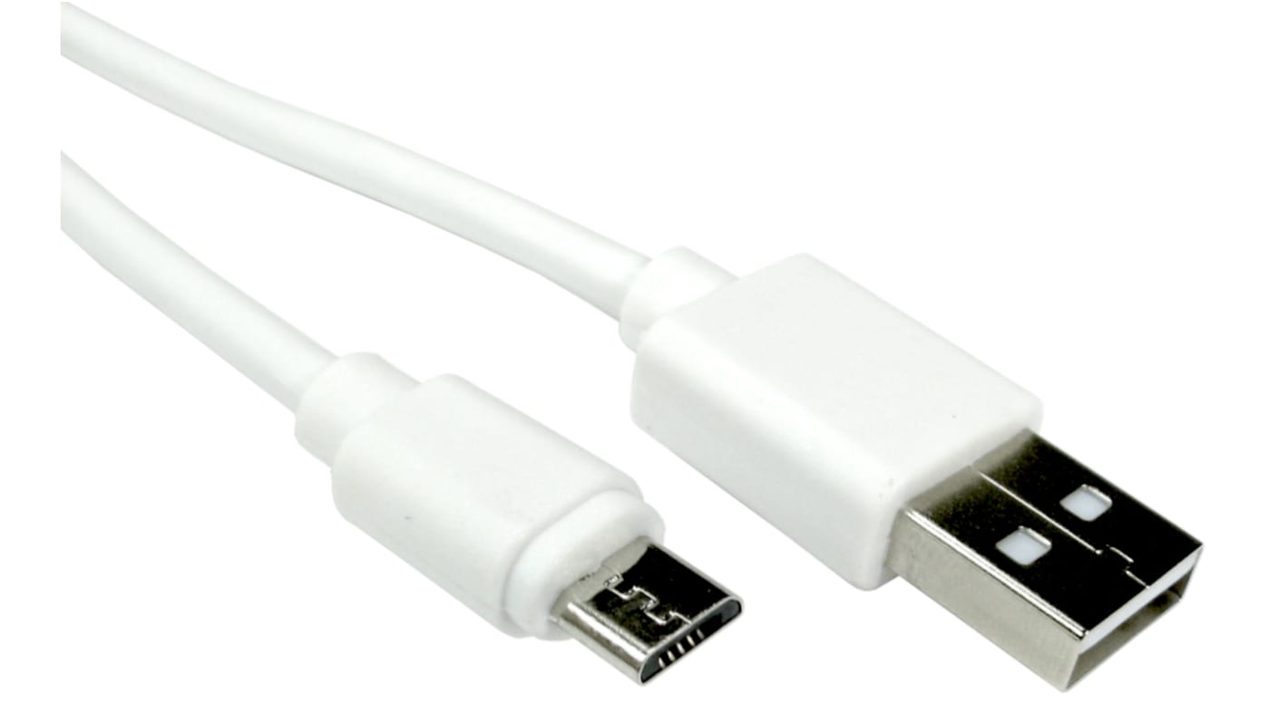 RS PRO USB 2.0 Cable, Male USB A to Male Micro USB B  Cable, 3m