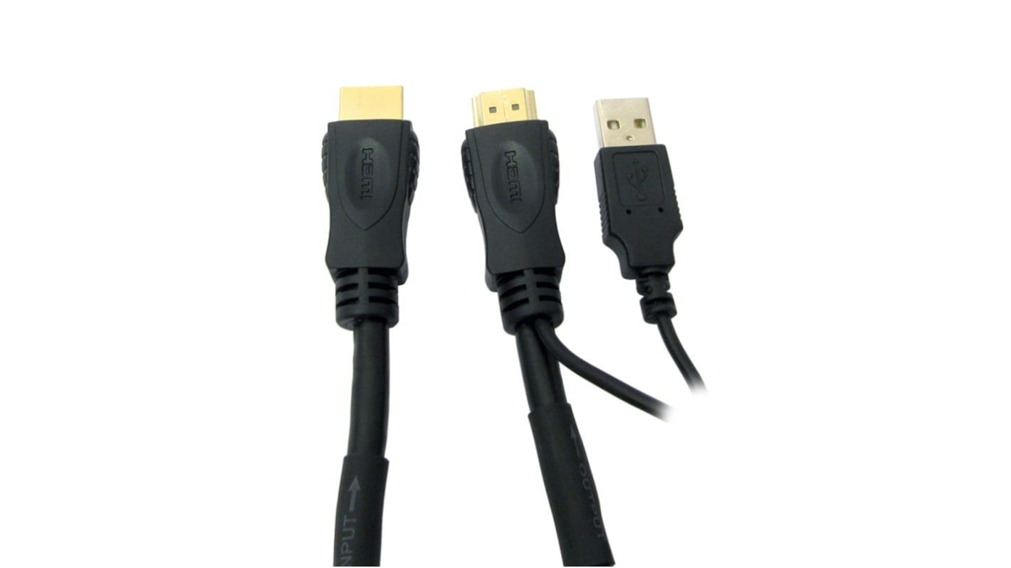RS PRO 1.4, 15m Male HDMI to Male HDMIHigh Speed 1080p